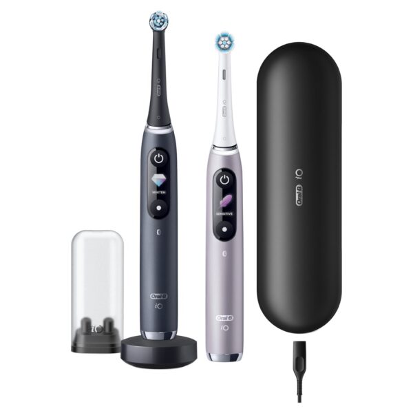 Oral-B iO 80363731 electric toothbrush Adult Rotating-oscillating toothbrush Black, Silver