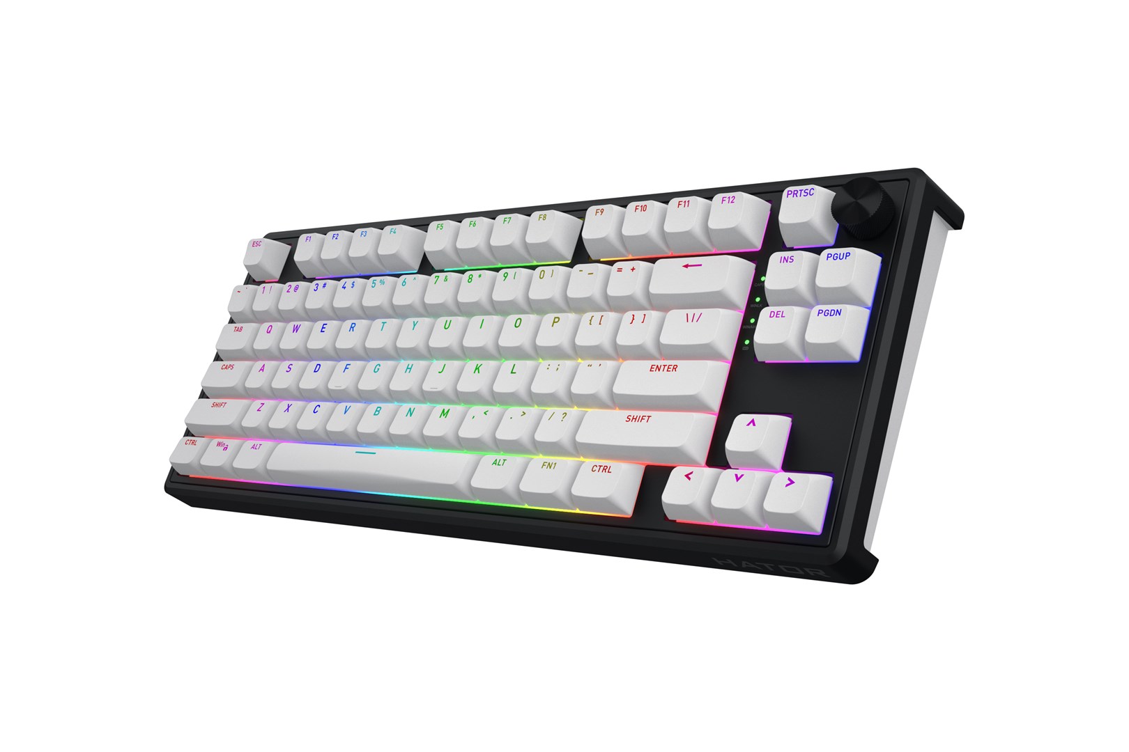 HATOR Skyfall Wireless 80 keyboard Gaming USB + RF Wireless + Bluetooth QWERTY US English Black, White - Afbeelding 4