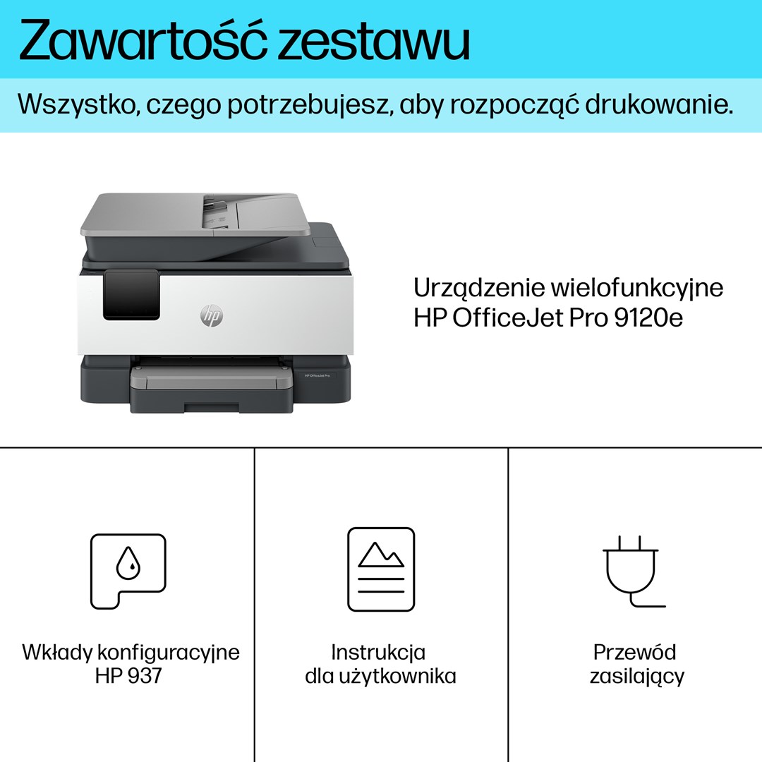 HP OfficeJet Pro 9120e Wireless All-in-One Color Printer, Instant Ink; Two-sided printing - Afbeelding 4