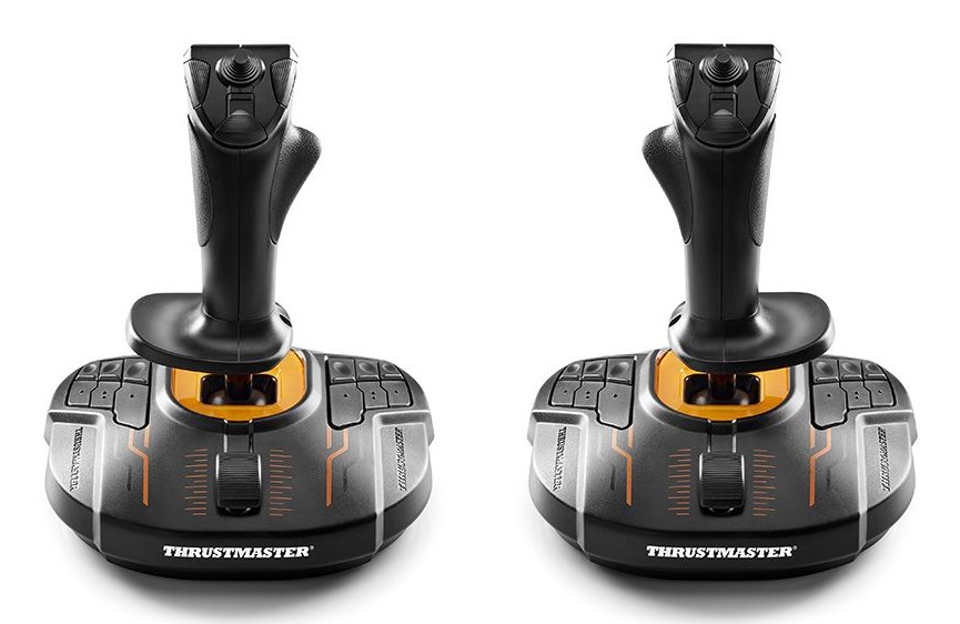 Thrustmaster T.16000M FCS SPACE SIM DUO Black, Orange USB Flightstick Analogue / Digital PC - Afbeelding 3