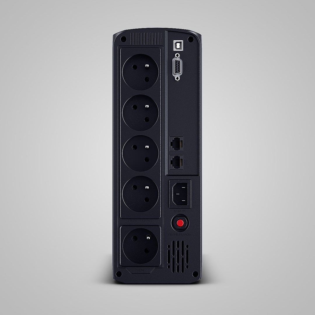 CyberPower Tracer III VP1600ELCD-FR uninterruptible power supply (UPS) Line-Interactive 1.6 kVA 900 W 5 AC outlet(s) - Afbeelding 4