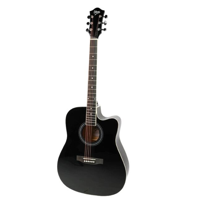 V-TONE AG Two BK - 4/4 acoustic guitar, black - Afbeelding 3