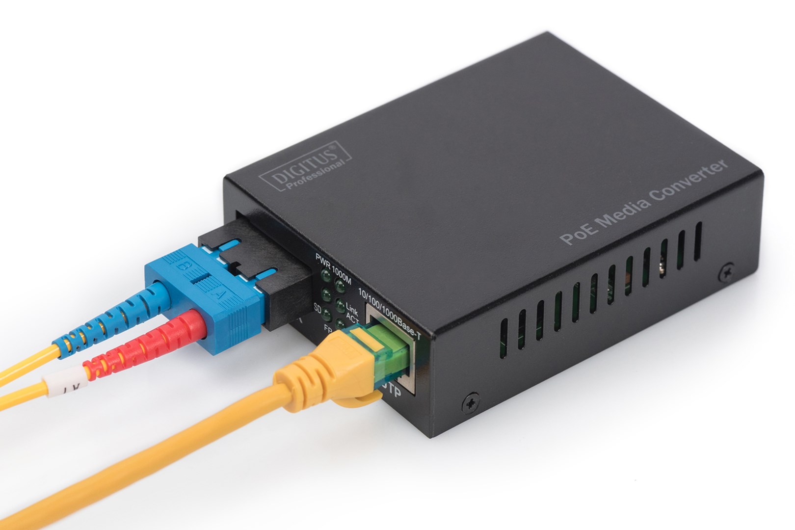 Digitus Gigabit PoE media converter, RJ45 / SC, SM, PSE - Afbeelding 3