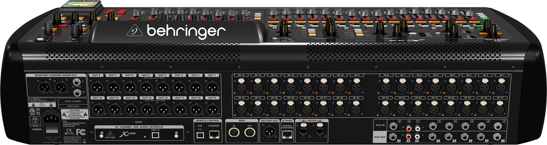 Behringer X32 audio mixer 40 channels 10 - 22000 Hz Black - Afbeelding 8