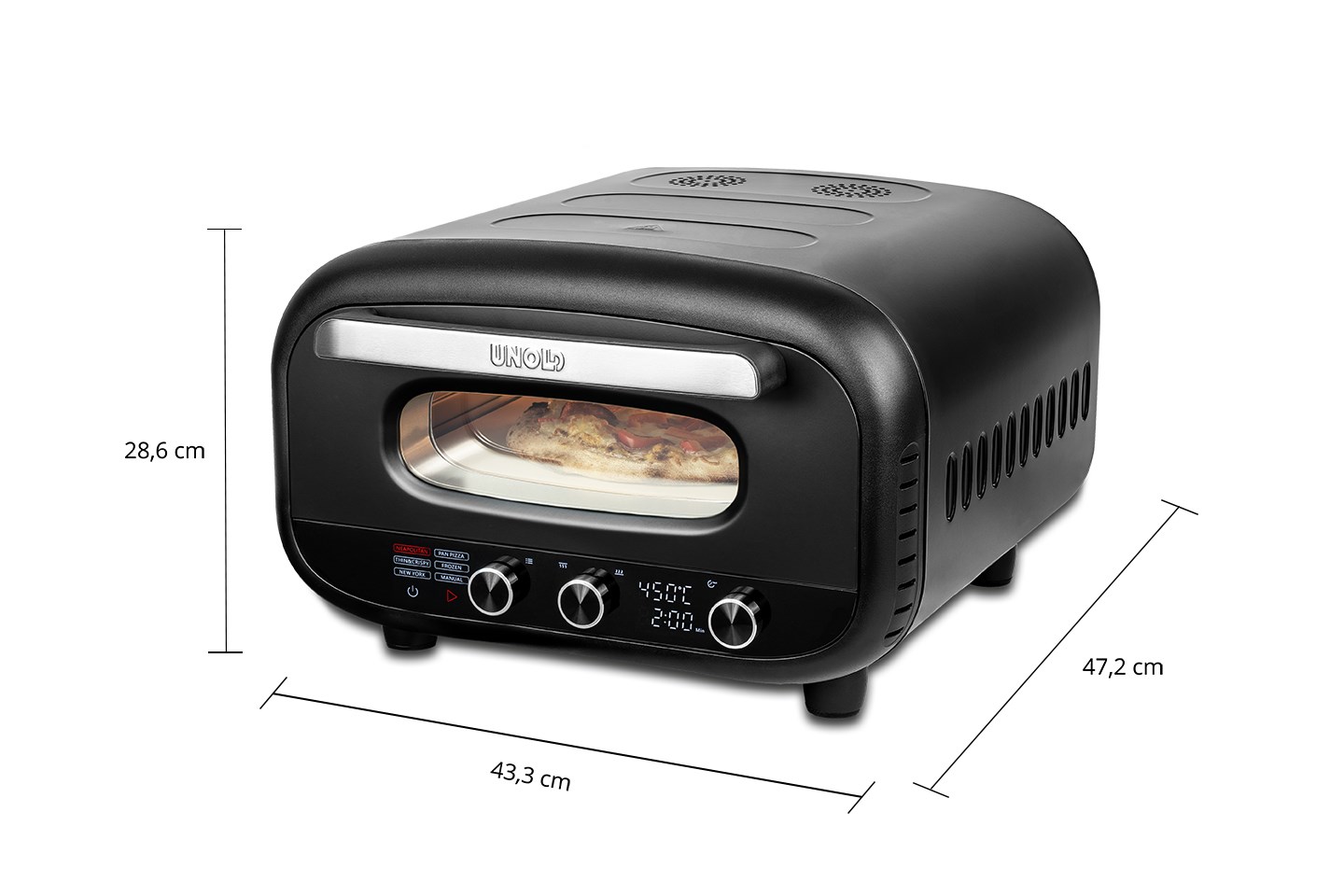 Unold 68805 pizza maker/oven 1 pizza(s) 1700 W Black - Afbeelding 7