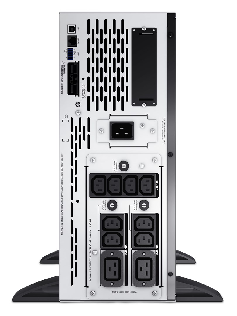 APC Smart-UPS X SMX3000HV - 3000VA, 8x C13 + 2x C19 outlet, USB, expandable runtime, short depth - Afbeelding 5