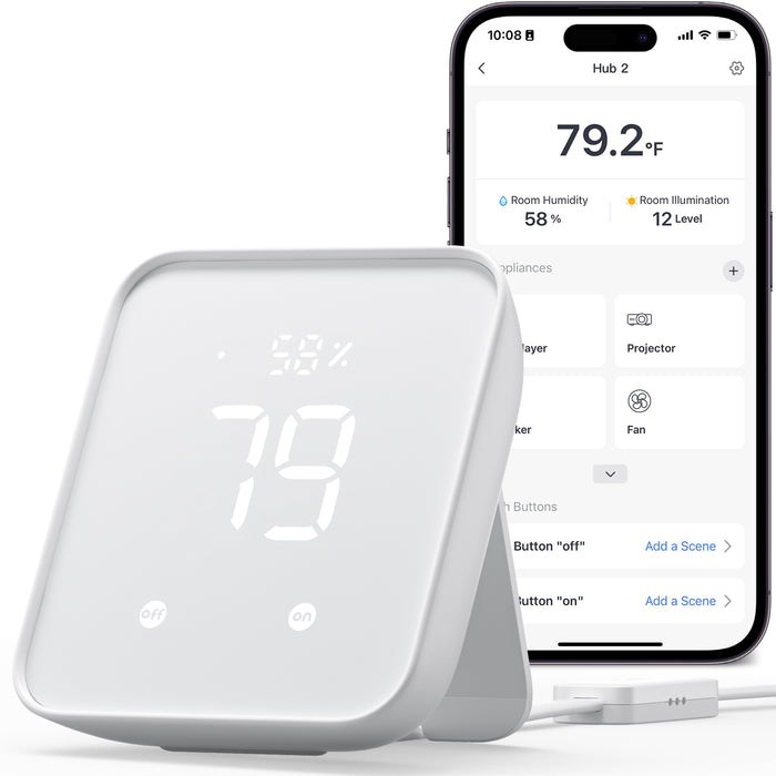 SwitchBot HUB 2 smart home transmitter Wireless Wall-mounted IR Wireless - Afbeelding 3