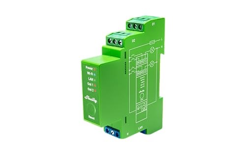Shelly Pro Dimmer 2PM Built-in Blue, Green, Grey - Afbeelding 2