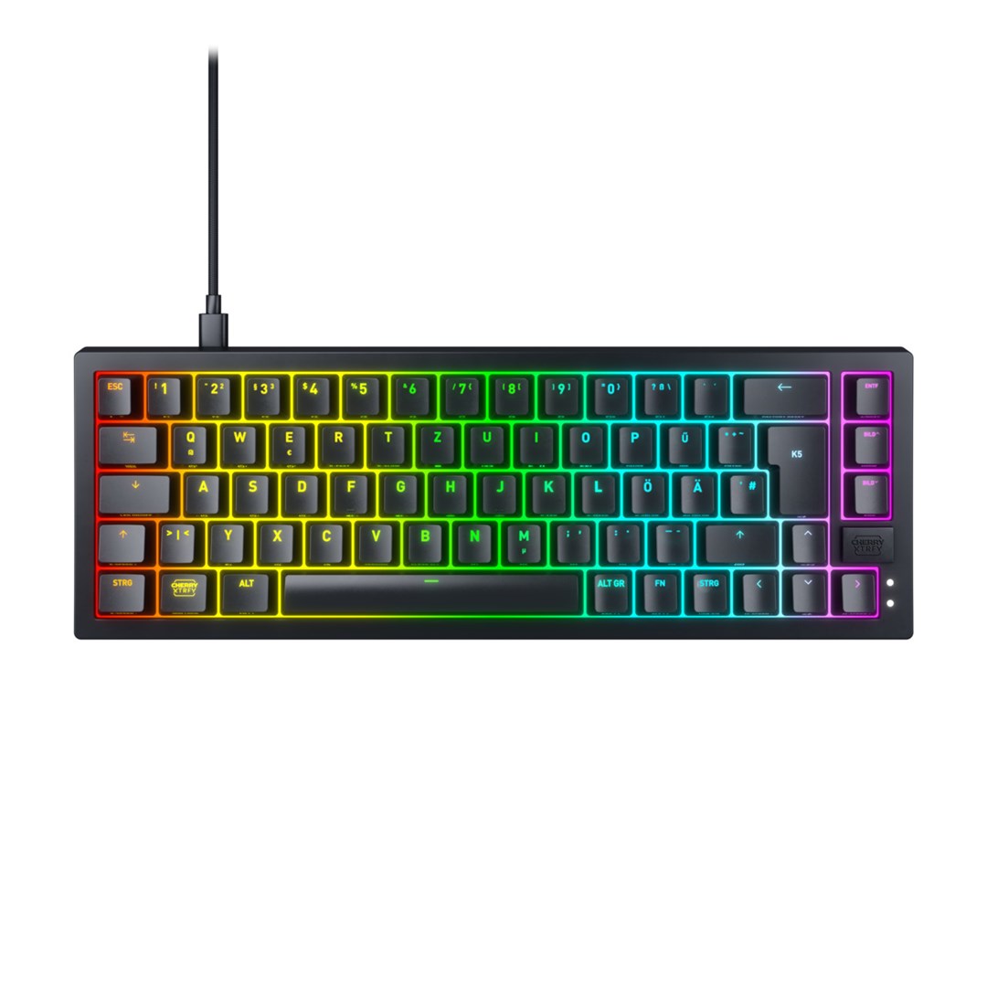 CHERRY K5V2 Compact keyboard Gaming USB QWERTZ German Black - Afbeelding 8