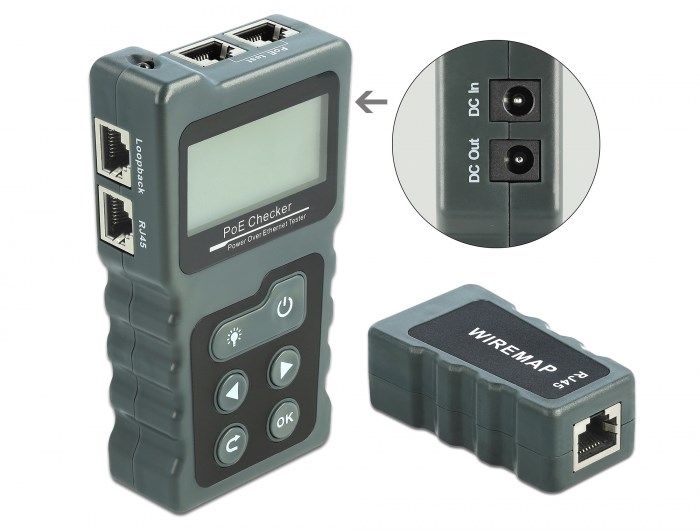 LCD Cable Tester RJ45 / PoE / DC - Afbeelding 2