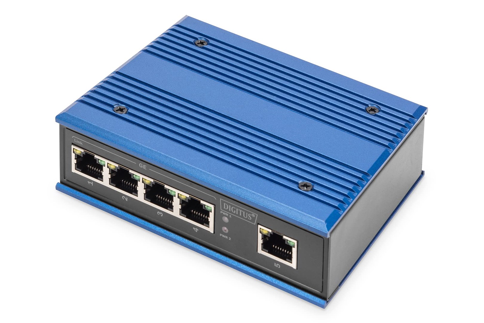 ASSMANN Electronic DN-651118 network switch Gigabit Ethernet (10/100/1000) Black, Blue - Afbeelding 2