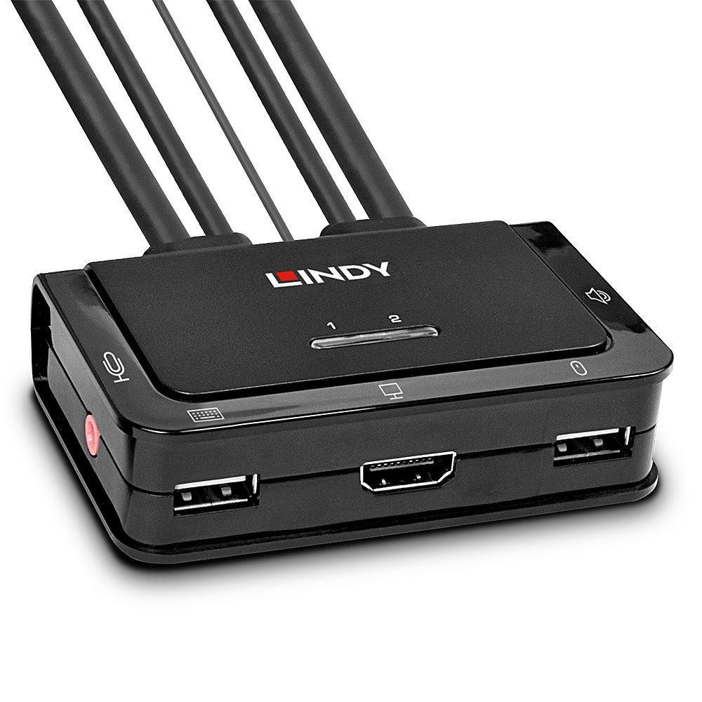 Lindy 2 Port HDMI 4K30, USB 2.0 and Audio Cable KVM Switch - Afbeelding 14