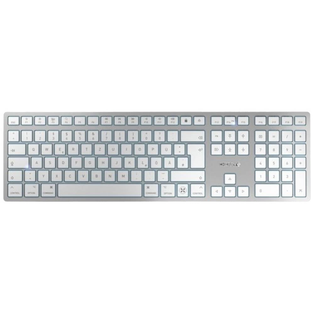 CHERRY KW 9100 SLIM FOR MAC keyboard Universal USB + Bluetooth QWERTZ German Silver - Afbeelding 9