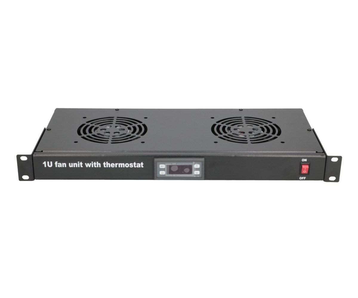 Extralink | Fan Panel | 19", 2 fans, with thermostat - Afbeelding 2
