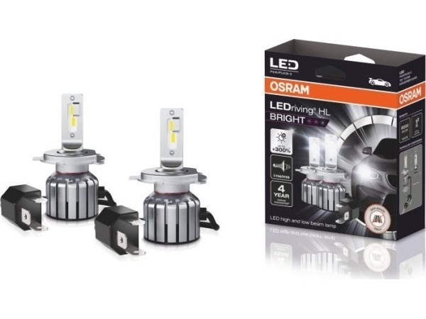 LED bulb set 2pcs H19/H4 12V 15W P43T/PU43t-3