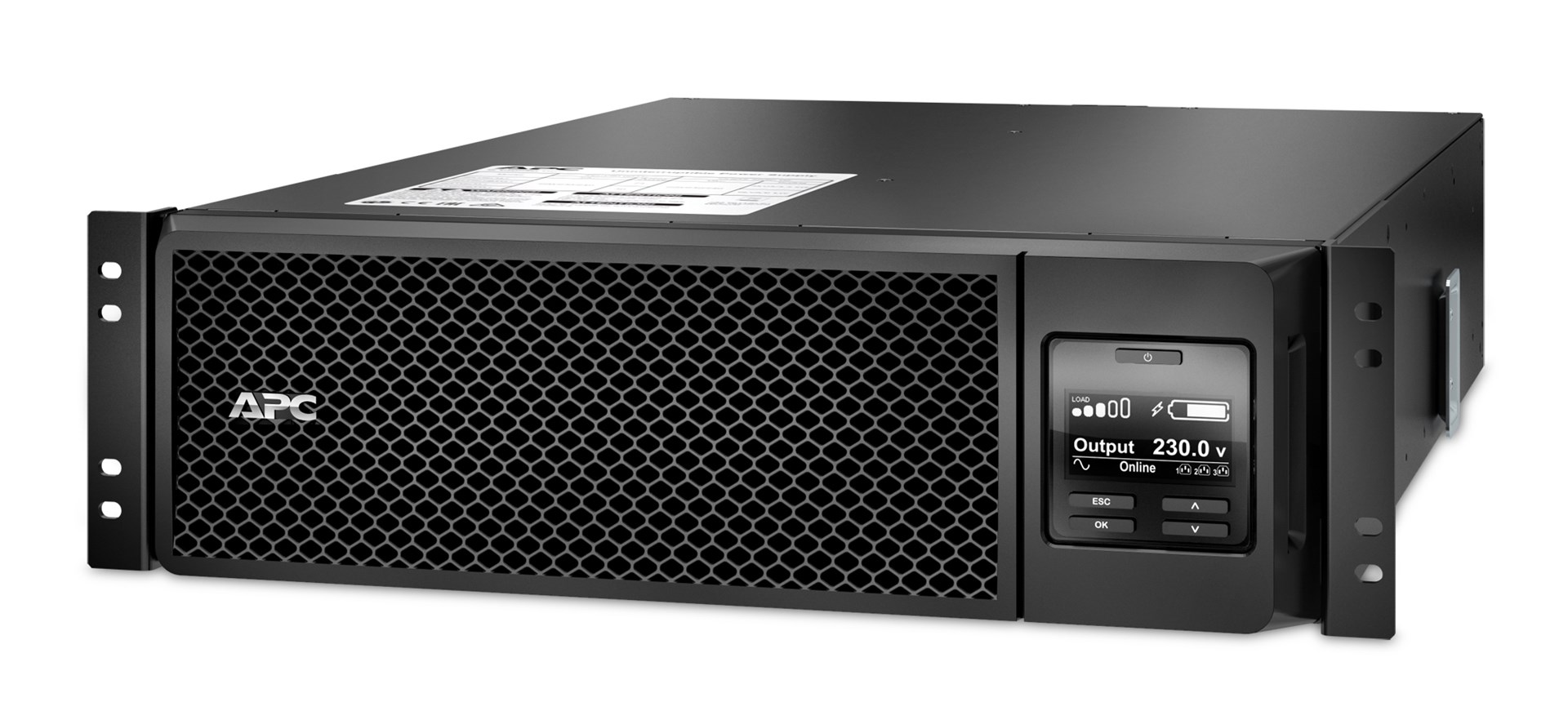 APC Smart-UPS On-Line uninterruptible power supply (UPS) Double-conversion (Online) 5 kVA 4500 W 10 AC outlet(s) - Afbeelding 2