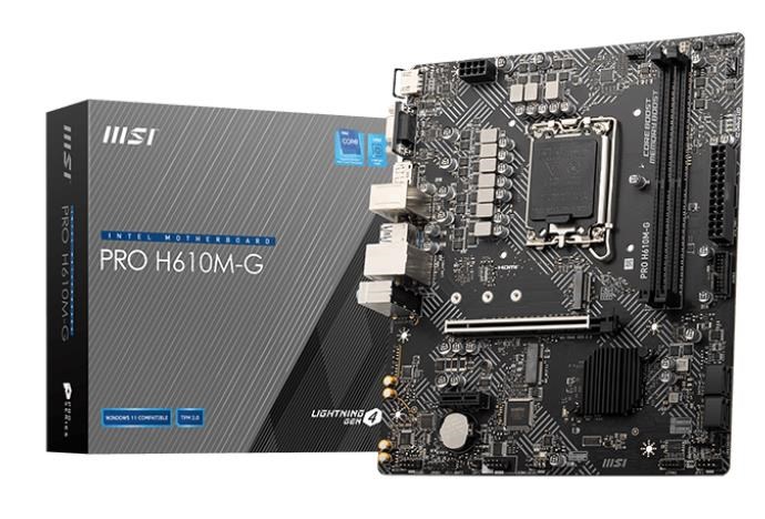 MSI PRO H610M-G motherboard Intel H610 LGA 1700 micro ATX - Afbeelding 8