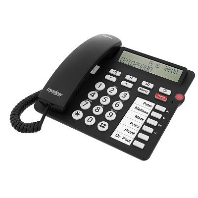 Tiptel 1081000 telephone Analog telephone Caller ID Black - Afbeelding 2