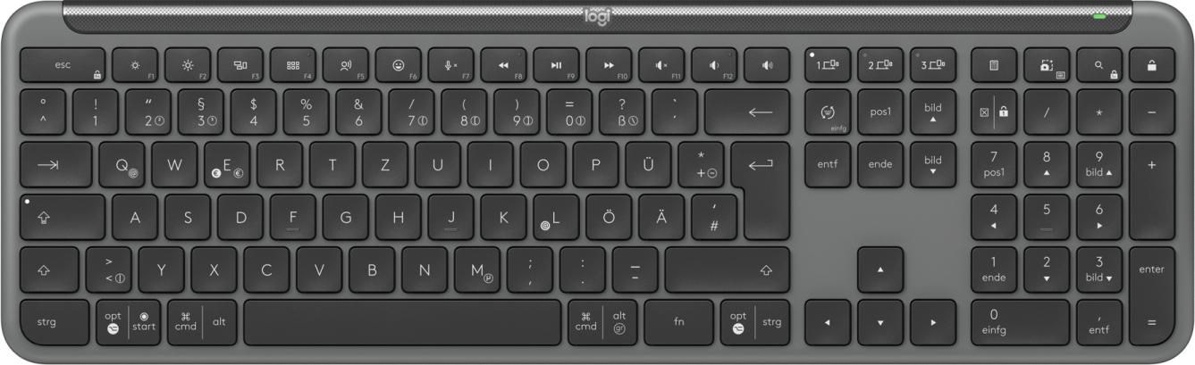 Logitech 920-012451 keyboard Office RF Wireless + Bluetooth QWERTZ German Graphite - Afbeelding 2