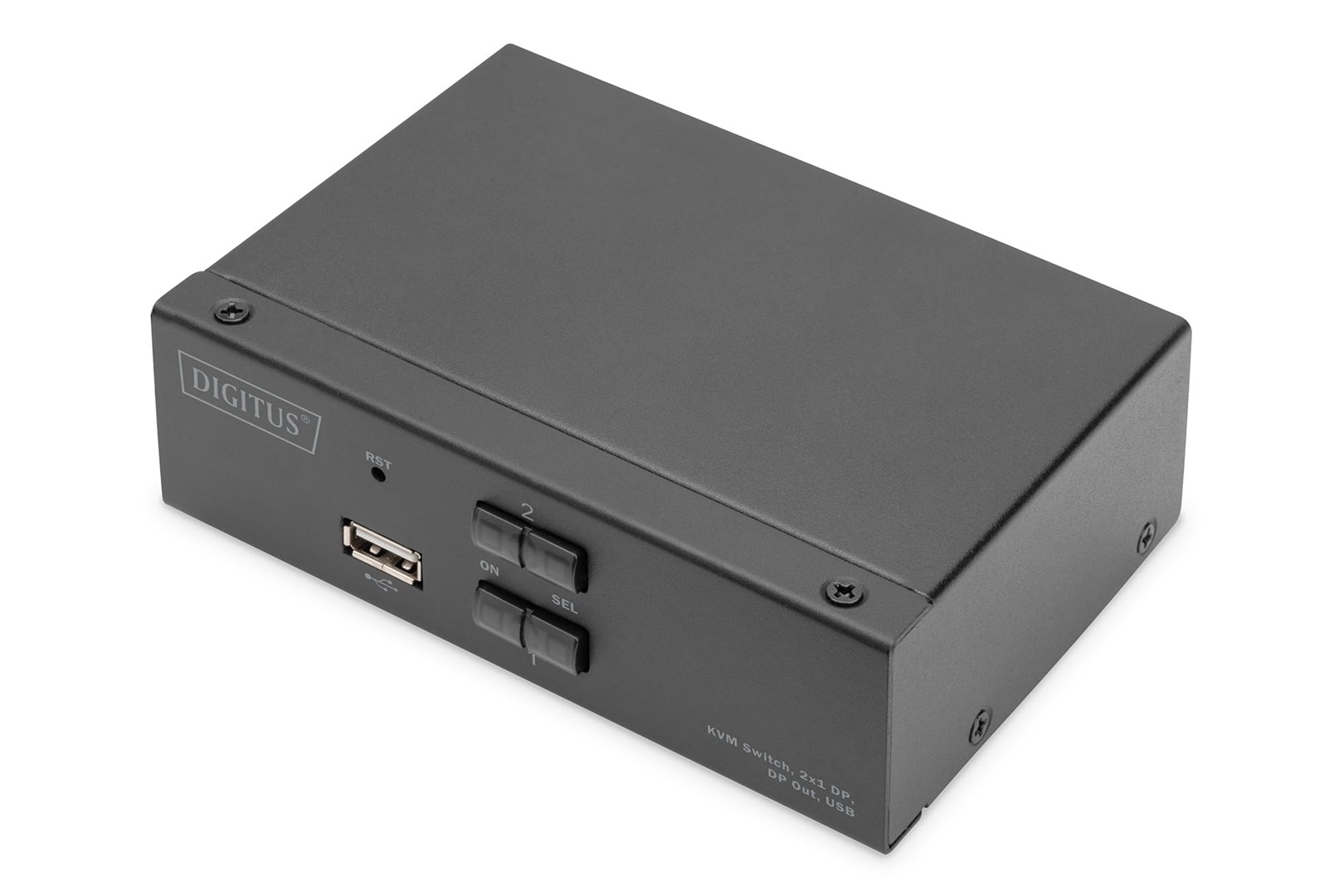 Digitus KVM Switch, 2x1 DP, DP Out,USB - Afbeelding 2