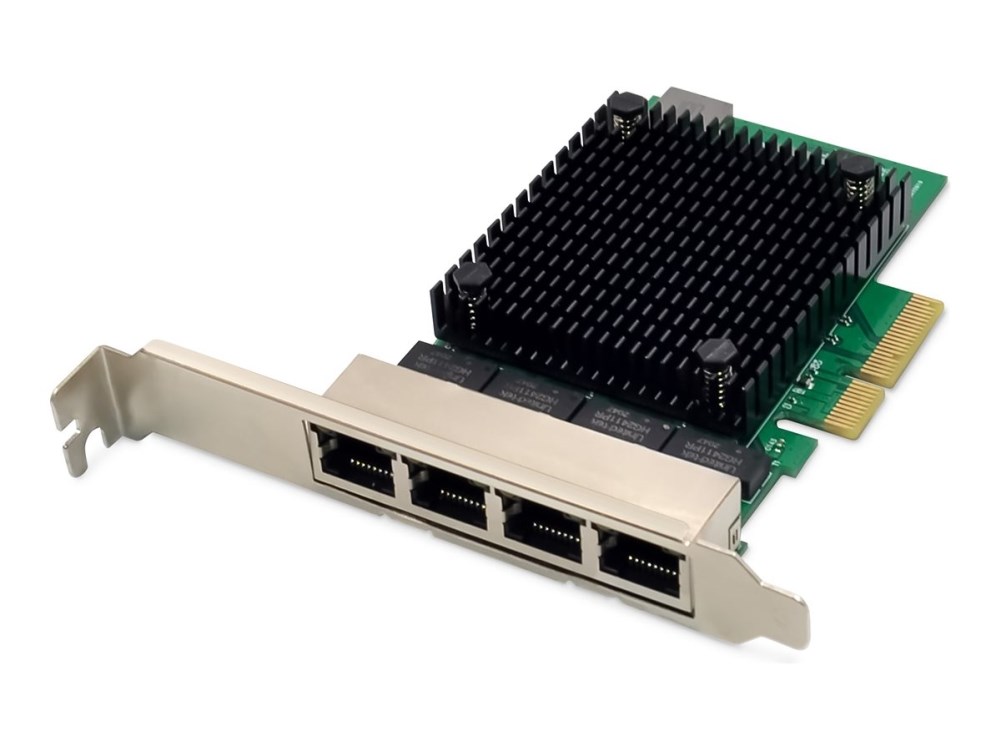 Digitus 4 port 2.5 Gigabit Ethernet network card, RJ45, PCI Express, Realtek chipset - Afbeelding 2