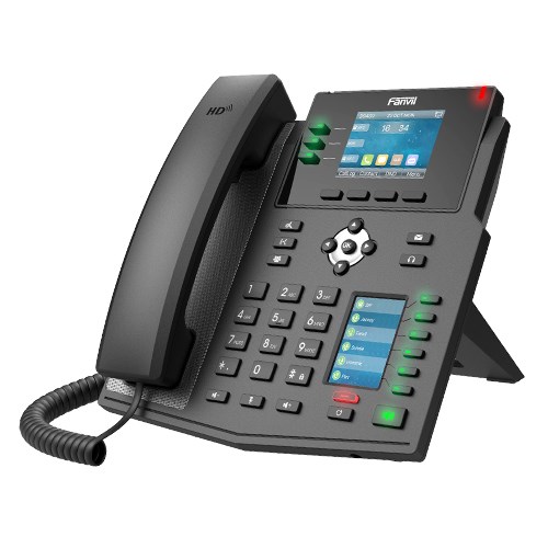 Fanvil X4U IP phone Black 12 lines LCD Wi-Fi - Afbeelding 2