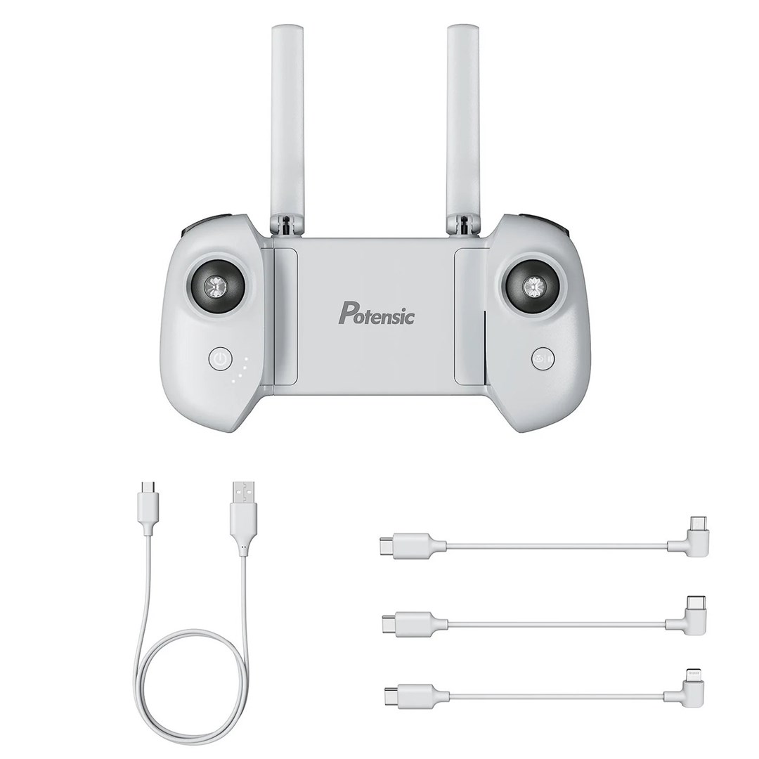 Drone remote with gimbal and 1 USB charging cable