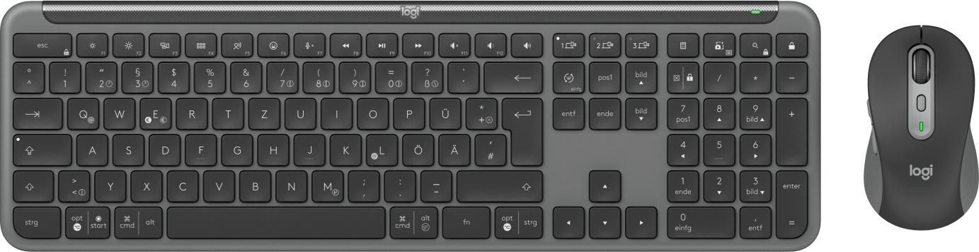 Logitech 920-012483 keyboard Mouse included Office RF Wireless + Bluetooth QWERTZ German Graphite - Afbeelding 2
