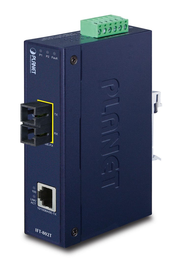 PLANET IFT-802T network media converter 200 Mbit/s 1310 nm Blue - Afbeelding 2