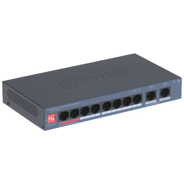 SWITCH POE CS4010-8GT-110 10-PORTOWY, 8 PoE DAHUA