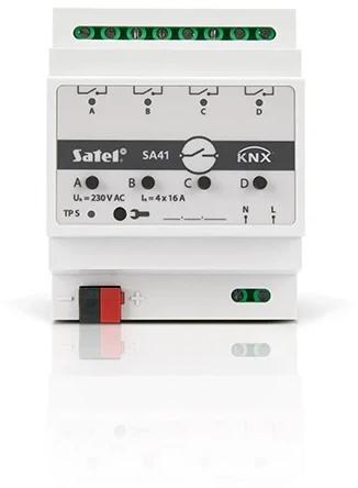 SATEL KNX 4-kanaals aktor przełączający KNX-SA41