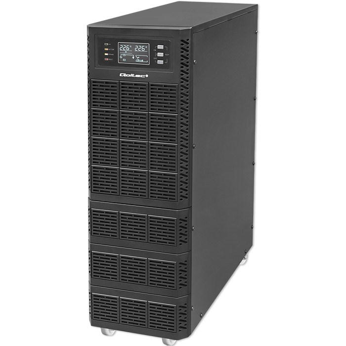 Qoltec Uninterruptible Power Supply (UPS) | 6kVA | 6000W | Power Factor 1.0 | LCD | EPO | USB | Online - Afbeelding 2