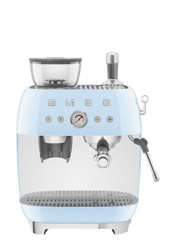 Smeg 50's Style Espresso Coffee Machine EGF03PBEU Pastel Blue - Afbeelding 2