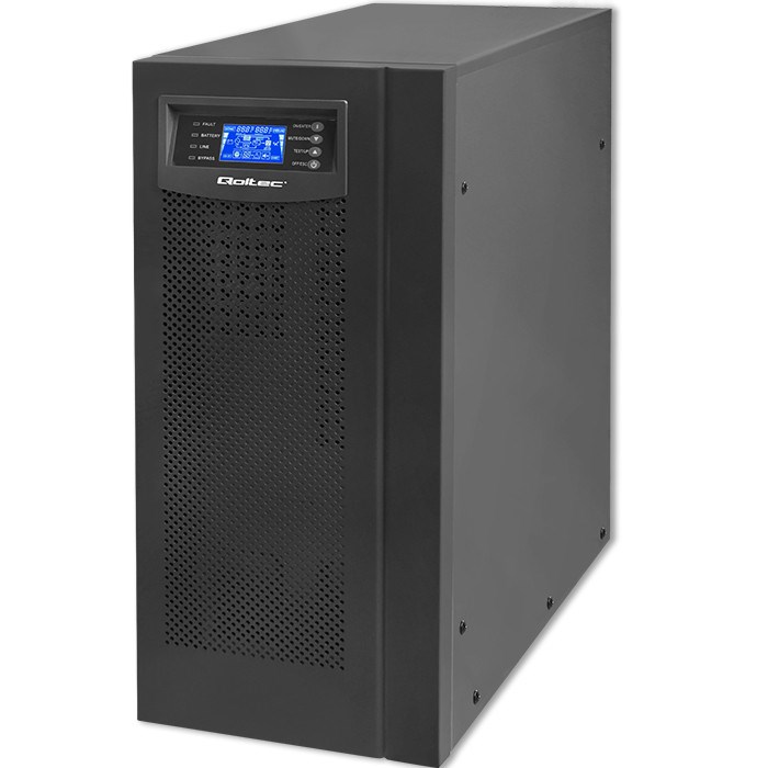 Qoltec 53982 UPS | On-line | Pure Sine Wave | 6kVA | 4.8kW | LCD | USB - Afbeelding 10