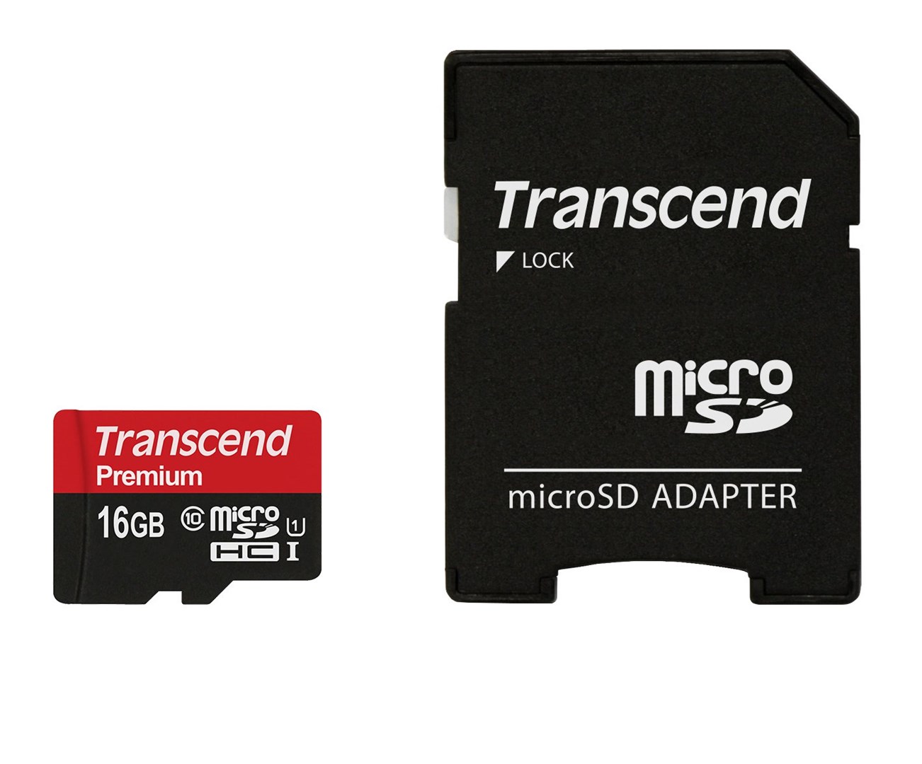 Transcend microSDXC/SDHC Class 10 UHS-I 16GB with Adapter - Afbeelding 2