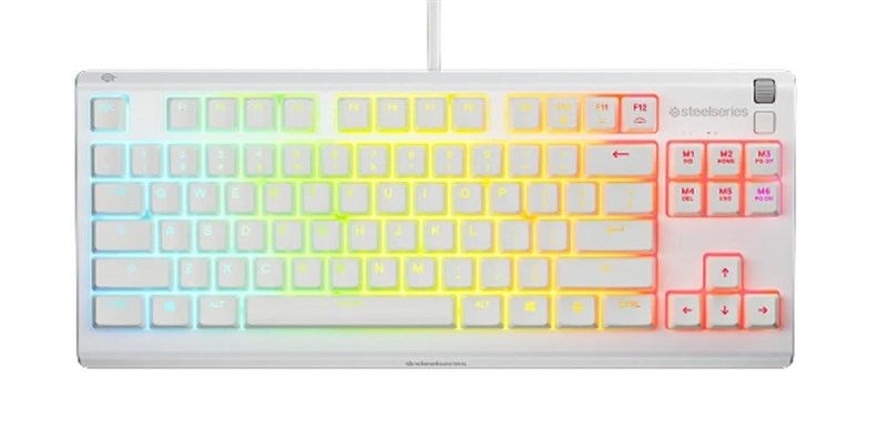Keyboard SteelSeries Apex 3 TKL US, white - Afbeelding 2