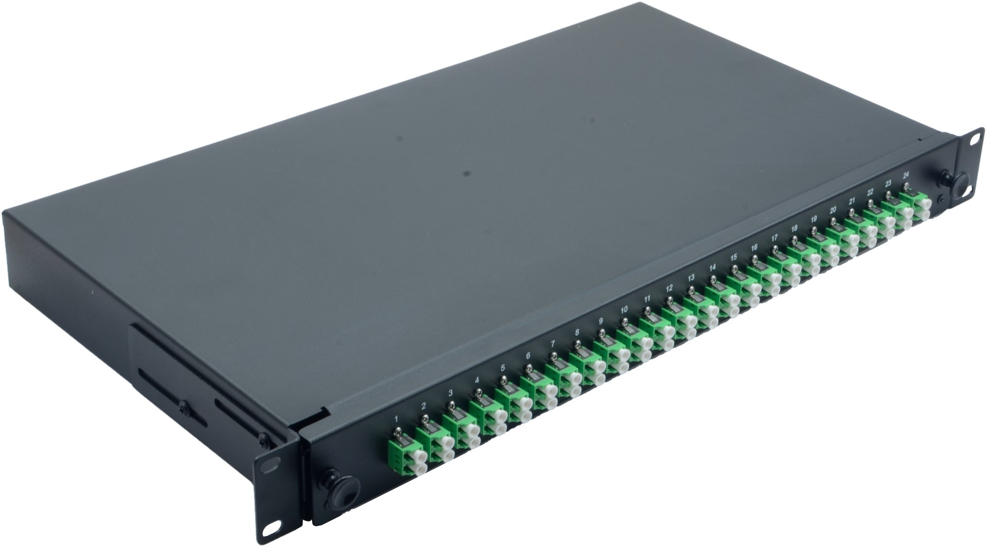 Helos 375555 rack cabinet 1U Black - Afbeelding 5