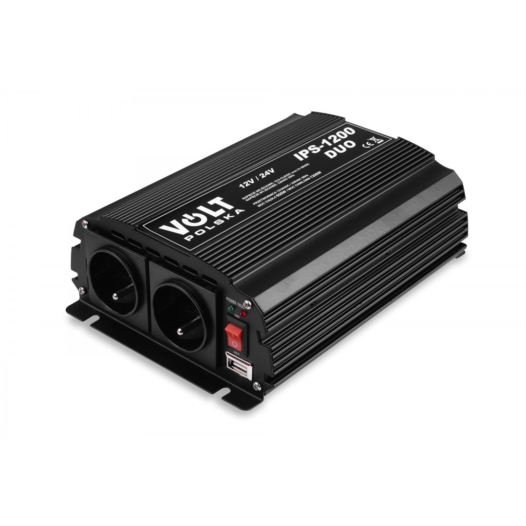 CONVERTER VOLT POLSKA IPS-1200 DUO 12V 24V/230V 600X1200W - Afbeelding 2