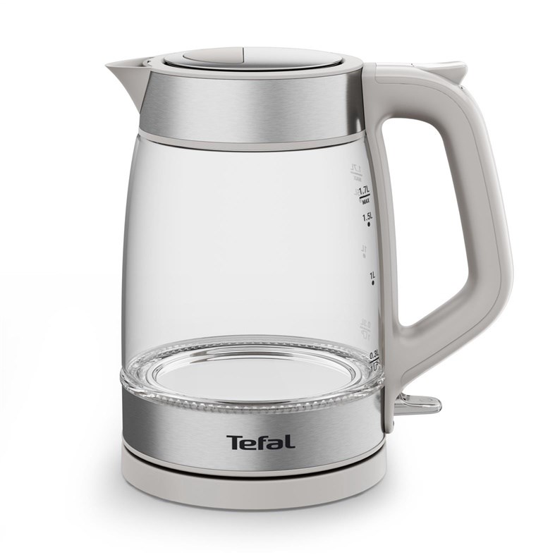 Tefal Glass Kettle KI605B30 electric kettle 1.7 L 2200 W Grey, Silver, Transparent - Afbeelding 2