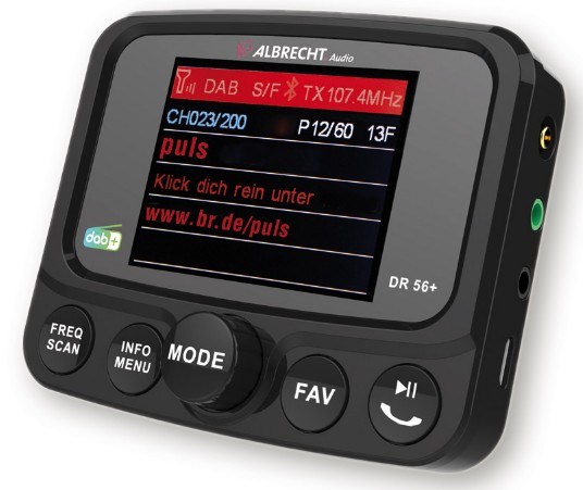 Albrecht DR 56+ DAB+ Car Digital Black - Afbeelding 2