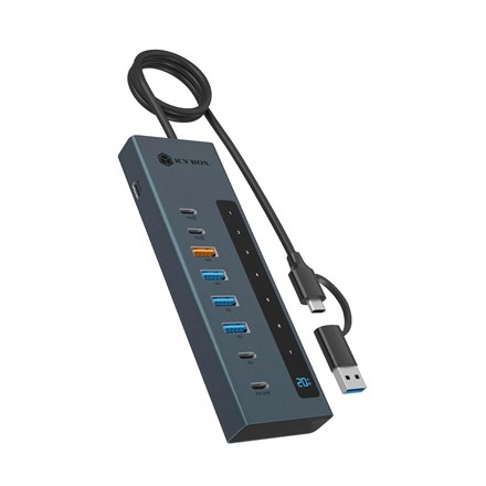 ICY BOX 9-in-1 hub with Power Delivery and Type-C/Type-A host connection - Afbeelding 4