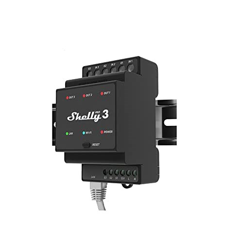 Shelly Pro 3 electrical relay Black - Afbeelding 2