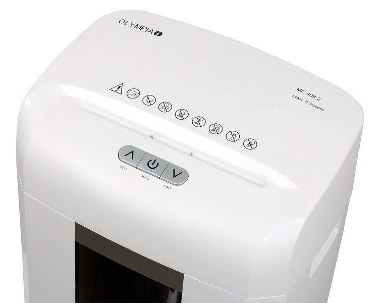Olympia MC 408.2 paper shredder Micro-cut shredding 65 dB 22 cm White - Afbeelding 5