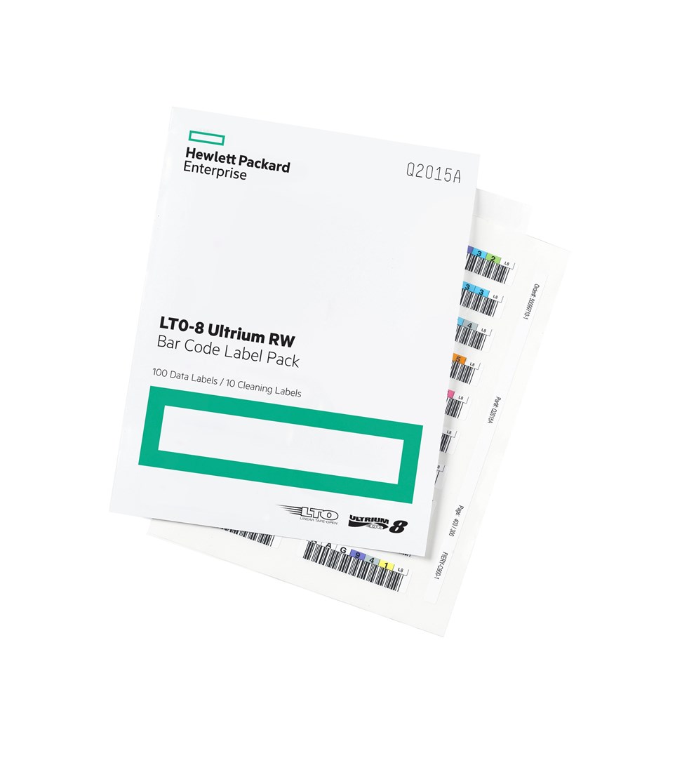 HPE LTO-8 Ultrium RW Bar Code Label Pack