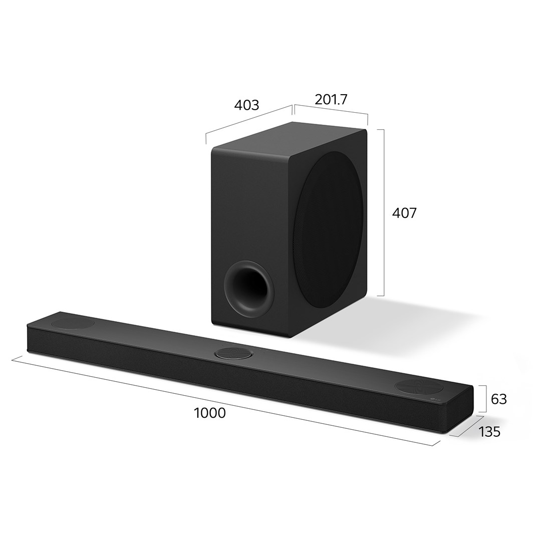 LG S80TY Black 3.1.3 channels 480 W - Afbeelding 2