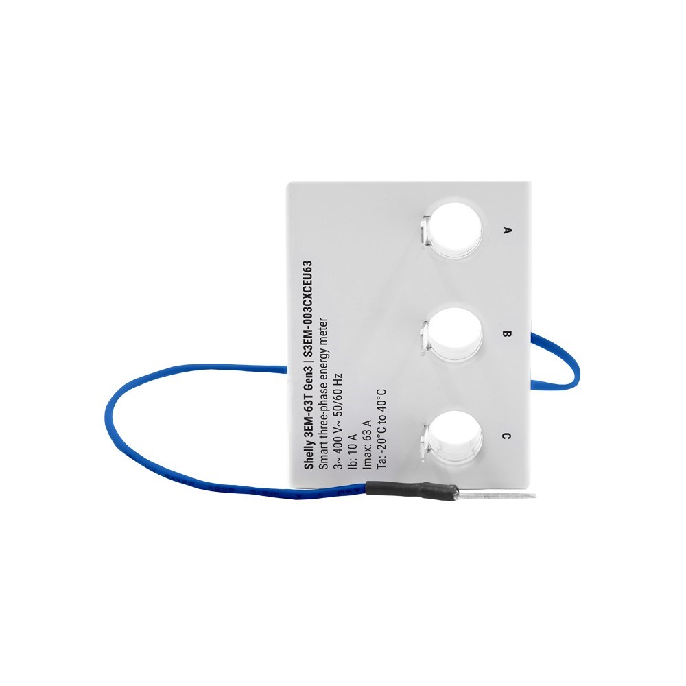 Shelly 3EM-63T Gen3 single-channel energy meter - Afbeelding 2