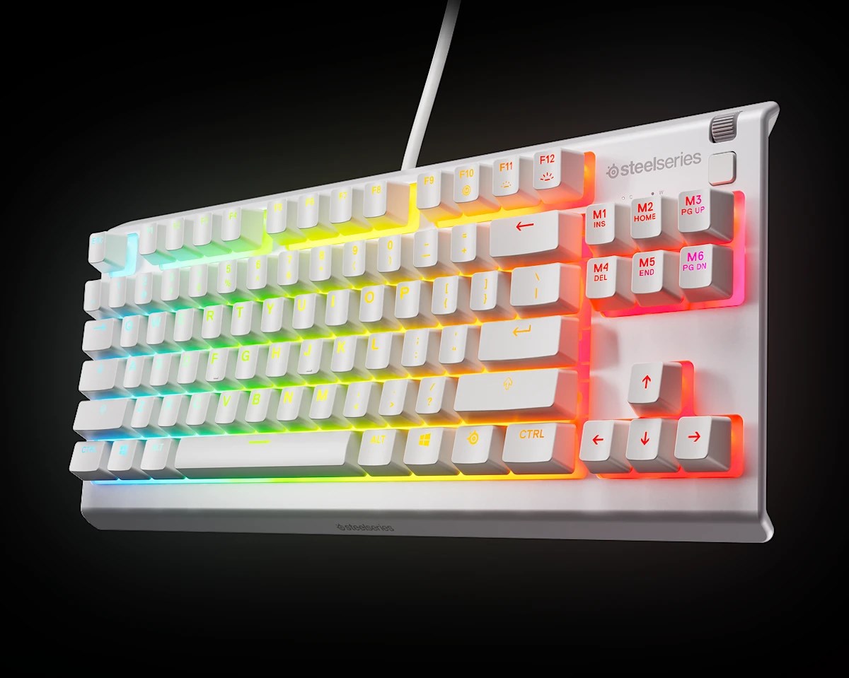 Keyboard SteelSeries Apex 3 TKL US, white - Afbeelding 9