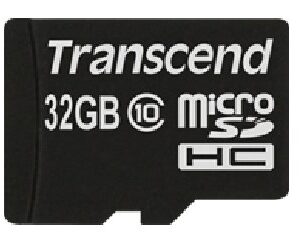 Transcend microSDXC/SDHC Class 10 32GB with Adapter