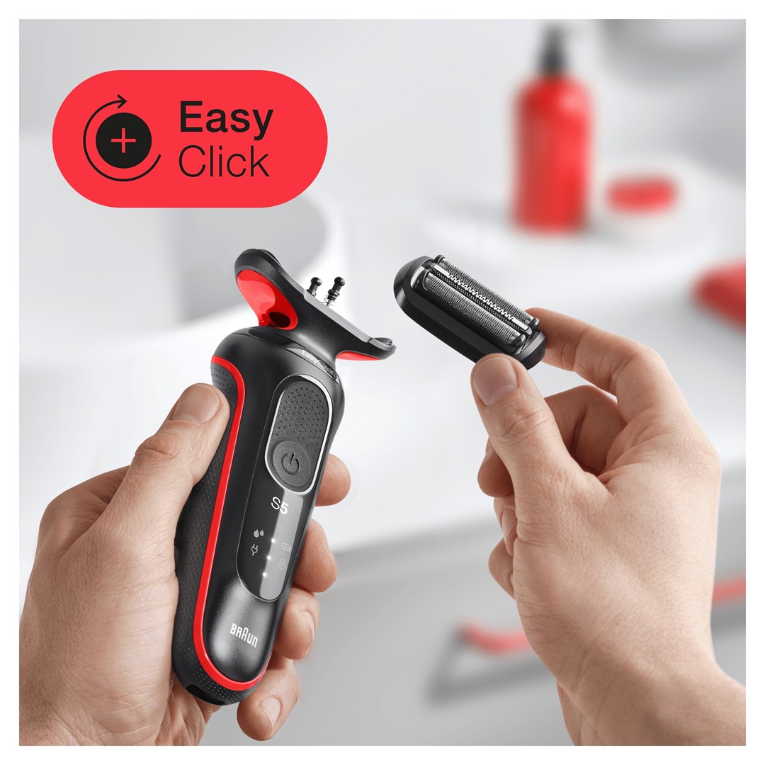 Braun Series 5 50-R1000s Foil shaver Black, Red - Afbeelding 11