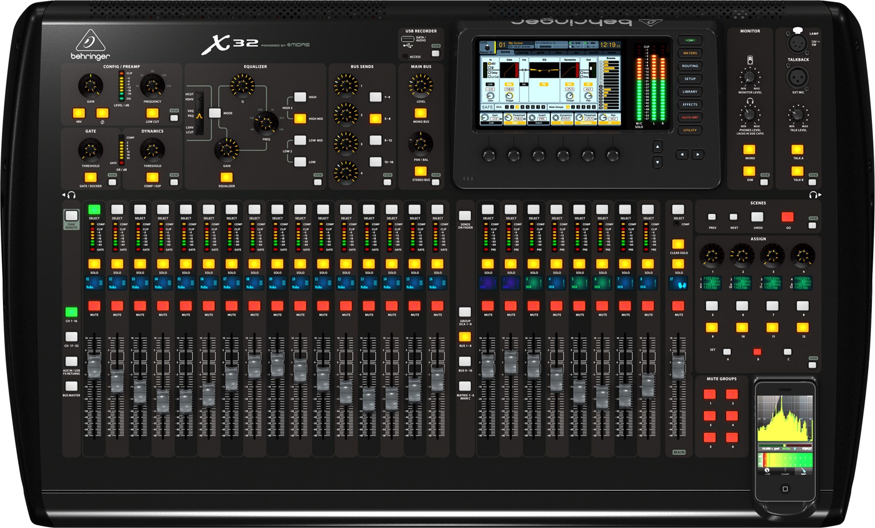 Behringer X32 audio mixer 40 channels 10 - 22000 Hz Black - Afbeelding 5